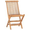 vidaXL 9-tlg. Garten-Essgruppe Klappbar Massivholz Teak