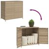 vidaXL Gartenschrank Beige 83x45x76 cm Poly Rattan