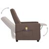 vidaXL Massagesessel Taupe Stoff