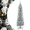 vidaXL K&uuml;nstlicher Weihnachtsbaum mit 300 LEDs mit St&auml;nder Wei&szlig; 210 cm