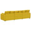 vidaXL Modulares Sofa mit Kissen Gelb