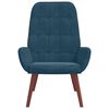 vidaXL Relaxsessel Blau Samt