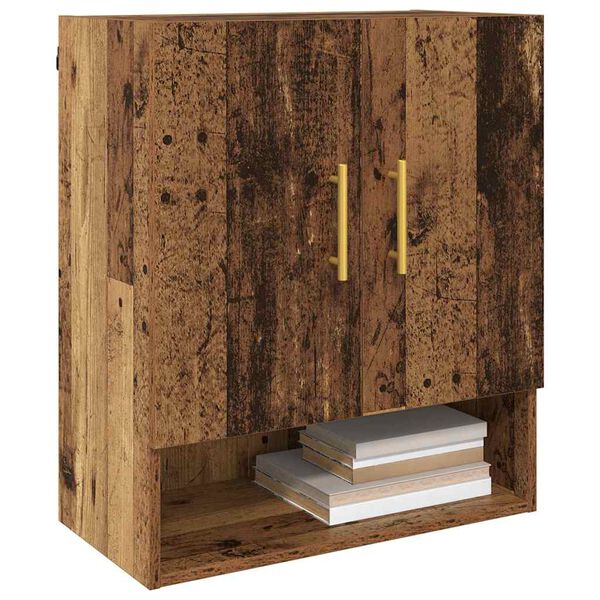 vidaXL Wandschrank Wandmontiert Altholz 60 x 31 x 70 cm Holzwerkstoff