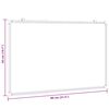 vidaXL Magnetisches Whiteboard 80x50x1,7 cm Aluminium