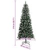 vidaXL K&uuml;nstlicher Weihnachtsbaum mit 300 LEDs mit St&auml;nder Gr&uuml;n 210 cm