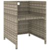 vidaXL 6-tlg. Garten-Essgruppe mit Auflagen Poly Rattan Beige