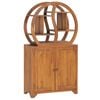vidaXL Schrank mit Yin-Yang-Regal 70x30x130 cm Teak Massivholz