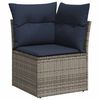 vidaXL Sofa Set 8 pcs Grau Poly-Rattan