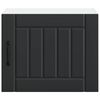 vidaXL K&uuml;chenschrank Lucca 2 pcs Schwarz 50 x 31 x 40 cm Holzwerkstoff