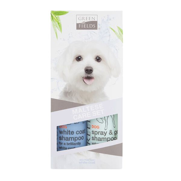 Greenfields Malteser Hundeshampoo und Spray Set 2x250 ml