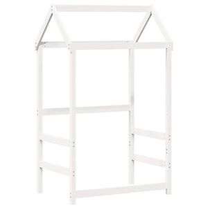 vidaXL Dach f&uuml;r Kinderbett Wei&szlig; 118x70x176,5 cm Massivholz Kiefer