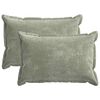 vidaXL Kissenbezug 2 Stk. HOUTEN Gr&uuml;n 30 x 50 cm Chenille-Stoff