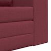 vidaXL Schlafsofa 60cm Weinrot Stoff
