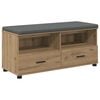 vidaXL Flurbank Artisan-Eiche 100 x 38 x 46 cm