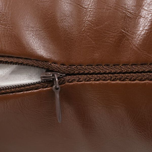 vidaXL Kissen-Set 2 Stk. PU 40 x 60 cm Braun