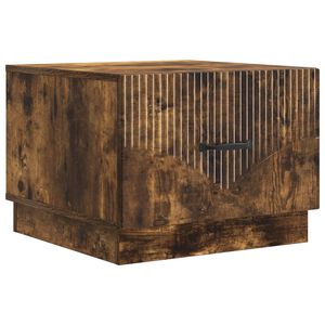 vidaXL Couchtisch Ger&auml;ucherte Eiche 49 x 50 x 37 cm Holzwerkstoff