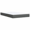 vidaXL Boxspringbett mit Matratze Dunkelgrau 120x200 cm Stoff