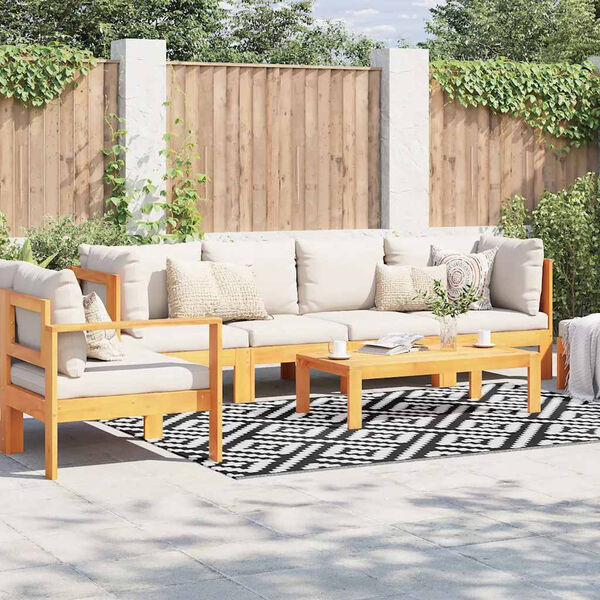 vidaXL Outdoor-Teppich ARAKIL Wei&szlig; und Schwarz 160x230 cm PP