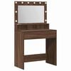 vidaXL Schminktisch Braun Eichen-Optik 75,5 x 41 x 135 cm