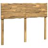 vidaXL Kopfteil mit Live Edge ROSTOCK Wei&szlig; 140 cm Massivholz Akazie
