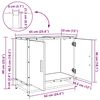 vidaXL Waschbeckenschrank Artisan-Eiche 65 x 33 x 60 cm Holzwerkstoff