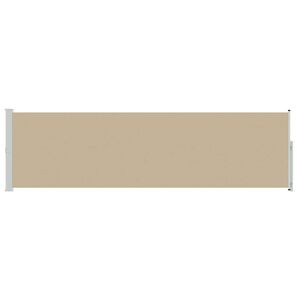 vidaXL Ausziehbares Seitenmarkise Beige 500 x 160 cm Polyester