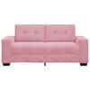 vidaXL Zweisitzer-Sofa Rosa 180x77x82 cm Samt