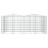 vidaXL Gabionen-Hochbeet mit Hochbogen 200x100x100 cm Verzinktes Eisen