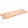 vidaXL Wandregal Hellbraun 140x50x(2-4) cm Massivholz Eiche Behandelt