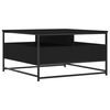 vidaXL Couchtisch Schwarz 80x80x45 cm Holzwerkstoff