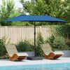 vidaXL Gartenparasol Blau 385 x 209 x 244 cm Stoff