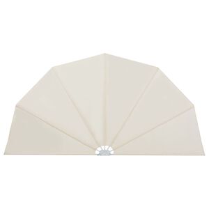 vidaXL Faltbarer Terrassen-Seitenf&auml;cher Creme 160 cm