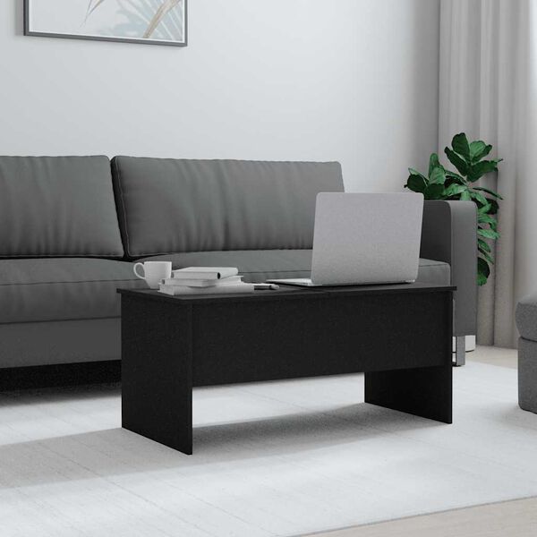 vidaXL Couchtisch Schwarz 102x50,5x46,5 cm Holzwerkstoff