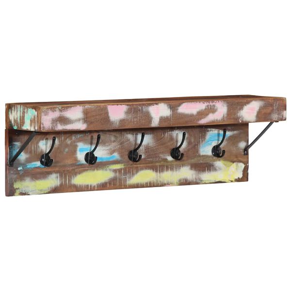 vidaXL Garderobenst&auml;nder Braun 73 x 19 x 23 cm Massivholz Altholz