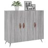 vidaXL Sideboard Grau Sonoma 90x34x80 cm Holzwerkstoff