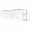 vidaXL H&uuml;hnerunterkunft Silber 1000 x 200 x 200 cm Verzinkter Stahl