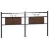 vidaXL Kopfteil Braun Eichen-Optik 160 cm Holzwerkstoff und Stahl