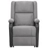 vidaXL Massagesessel mit Aufstehhilfe Hellgrau Stoff