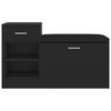 vidaXL Schuhbank Schwarz 94,5x31x57 cm Holzwerkstoff
