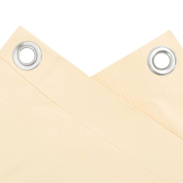 vidaXL Balkon-Sichtschutz Creme 600x90 cm PVC