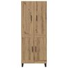 vidaXL Highboard 2 pcs Artisan-Eiche 69,5 x 34 x 180 cm
