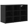 vidaXL Schuhschrank mit Regal Schwarz Eichen-Optik 77,5 x 30 x 51 cm