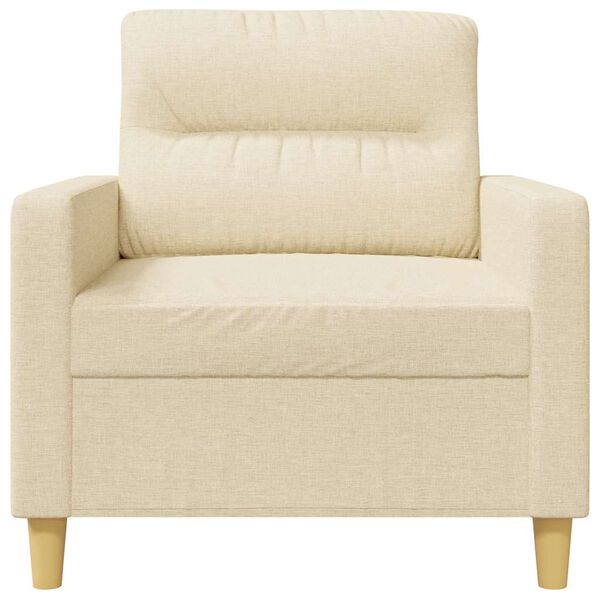 vidaXL Sofasessel Creme 60 cm Stoff