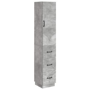 vidaXL Schrankset 2 pcs Betongrau 33 x 34,5 x 87 cm Holzwerkstoff