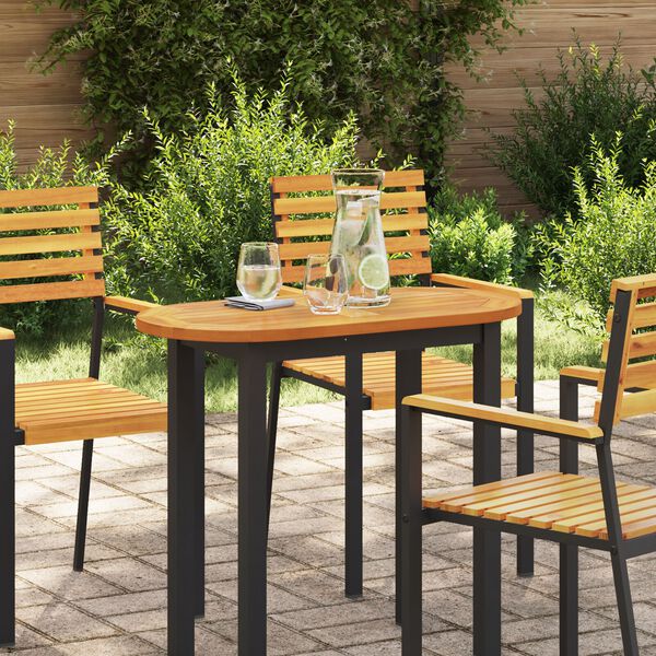 vidaXL Tischplatte Braun 80 x 40 x 2 cm Massivholz Akazie