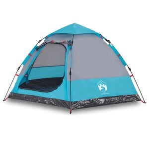 vidaXL Campingzelt 4 Personen Blau Quick Release