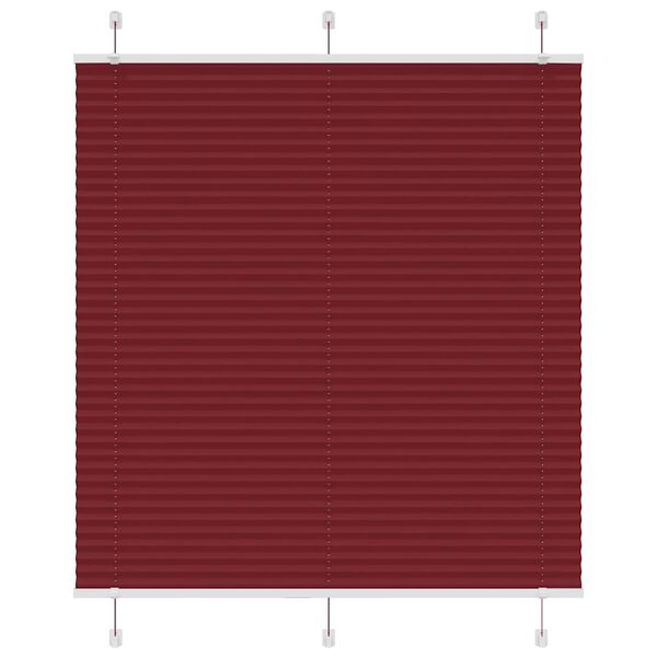 vidaXL Plissee Bordeauxrot 115x150 cm Stoffbreite 114,4 cm Polyester