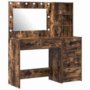 vidaXL Schminktisch 2 pcs Braun 78,5 x 41 x 135 cm Holzwerkstoff