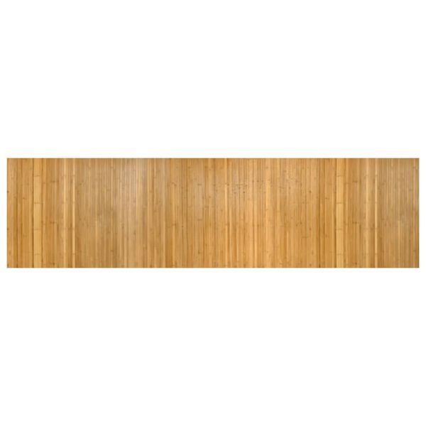 vidaXL Teppich Rechteckig Natur 80x300 cm Bambus