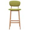 vidaXL Barhocker 2 Stk. Grün Stoff